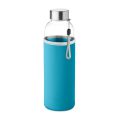 Glerbrúsi í ljósblárri neoprene hulsu. 500 ml